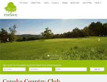 Tablet Screenshot of copakecountryclub.com